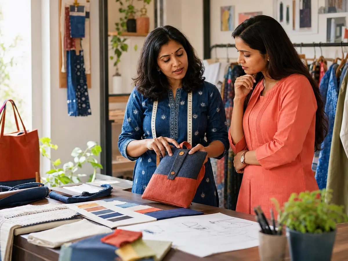 An independent professional reviewing a client project