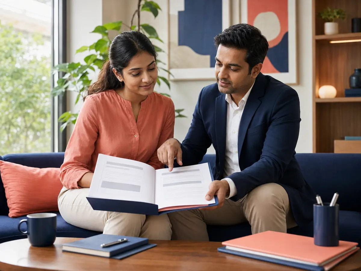 A professional and advisor reviewing clear and fair service terms